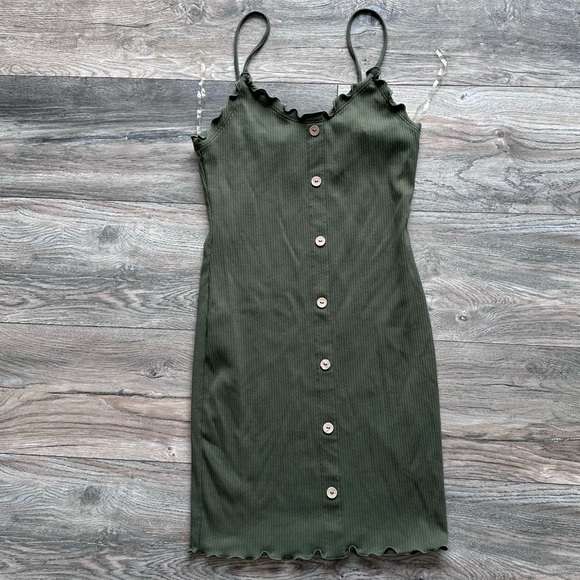 No Boundaries Dresses & Skirts - Mini Dress Olive Green Size Small Tight & Form Fitting